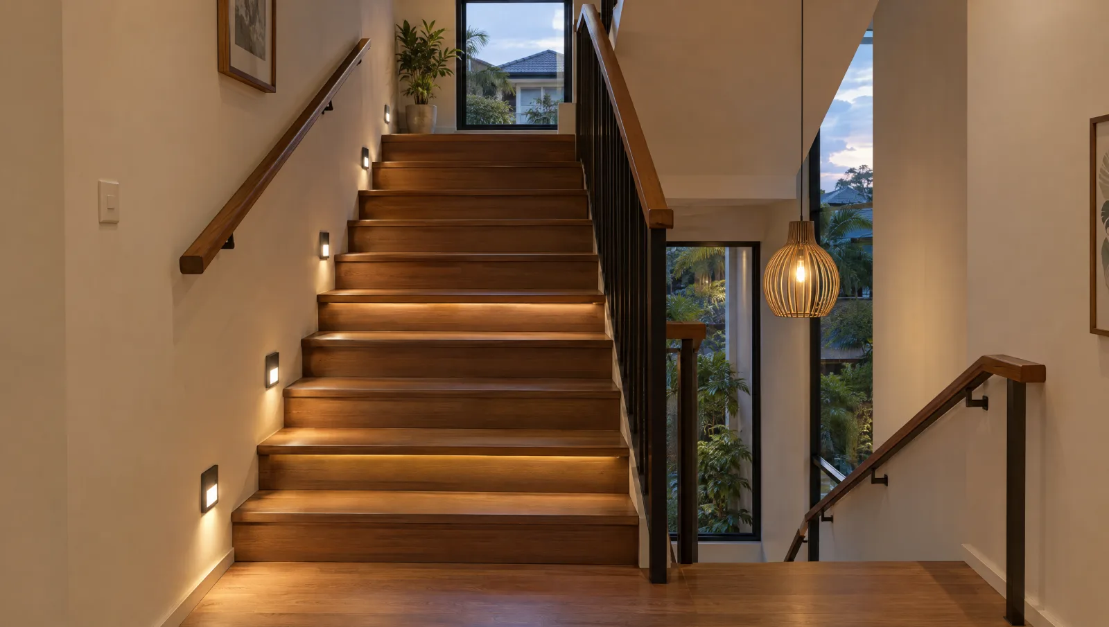 4 Staircase Lighting Ideas: Steps, Walls and Pendants